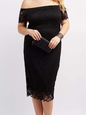charlotte russe black off the shoulder dress Charlotte Russe | Dresses | Charlotte Russe Y2k Velvet Dress One Sleeve  Shoulder Stretch Mini Black Medium
